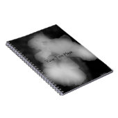 白黒ひげ虹彩花手帳 ノートブック (右側)