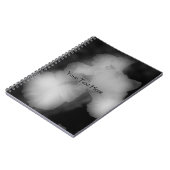 白黒ひげ虹彩花手帳 ノートブック (左側)