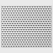 白黒ひげ誕生日の男性たち ラッピングペーパー (フラット)