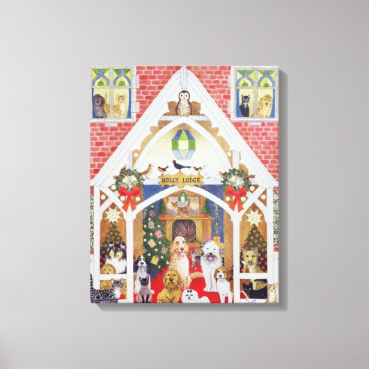 白黒ひげ キャンバスプリント (正面)