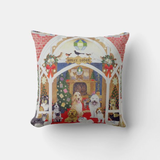 白黒ひげ クッション (正面)