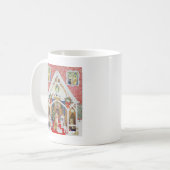 白黒ひげ コーヒーマグカップ (正面左)