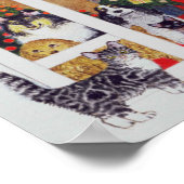 白黒ひげ ポスター (角)