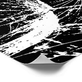 白黒ひげ ポスター (角)