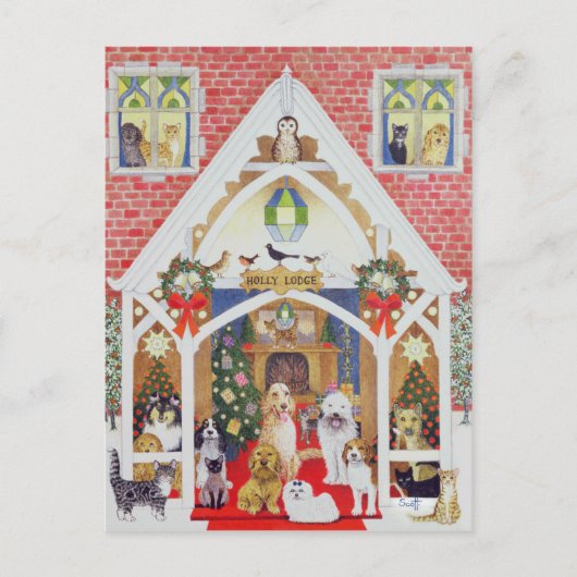 白黒ひげ ポストカード (正面)