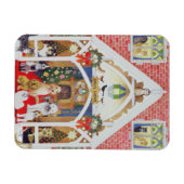 白黒ひげ マグネット (横)