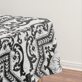白黒ひび割れセラミックスタイルアズレジョ テーブルクロス (インサイチュ)