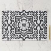 白黒ひび割れセラミックスタイルアズレジョ ペーパーパッド (インサイチュ)