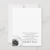 白黒ひまわり結婚のチャリティー (正面)