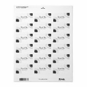 白黒ひまわり結婚式の引き出物ラベル ラベル (フルシート)