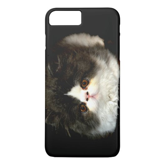 白黒ふわふわの子猫 Case-Mate iPhoneケース (裏面)