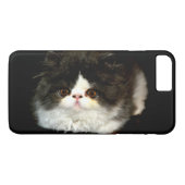 白黒ふわふわの子猫 Case-Mate iPhoneケース (裏面(横))