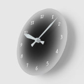 白黒ぼやけ ラウンド壁時計 (傾斜)