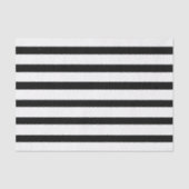 白黒または黒とカスタマイズ可能なカラーのストライプ 薄葉紙 (正面)