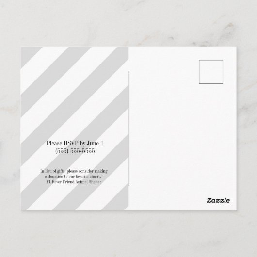 白黒まだ誓いの更新/記念日を行う ポストカード (裏面)