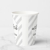 白黒まだ誓いの更新/記念日を行う 紙コップ (右)
