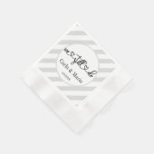 白黒まだ誓いの更新/記念日を行う 縁ありカクテルナプキン (角)