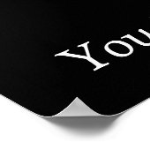 白黒やる気を起こさせるバスケットボール ポスター (角)