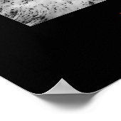 白黒やる気を起こさせるフリーダムウルフポスタープリント ポスター (角)