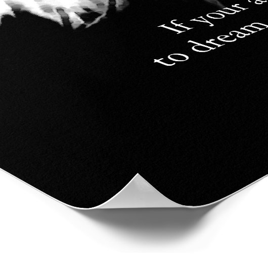 白黒やる気を起こさせるリーダスバルトイーグル ポスター (角)