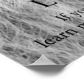 白黒やる気を起こさせるリーダーシップのライオンの目 ポスター (角)