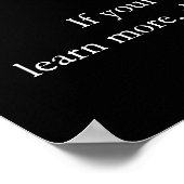 白黒やる気を起こさせるリーダーシップライオンポートレート ポスター (角)