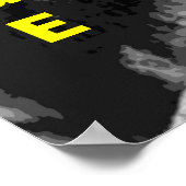 白黒やる気を起こさせる勇気ライオンのポスター ポスター (角)