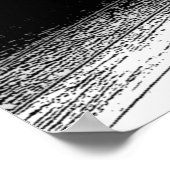 白黒やる気を起こさせる引用文バスケットボールポスター ポスター (角)