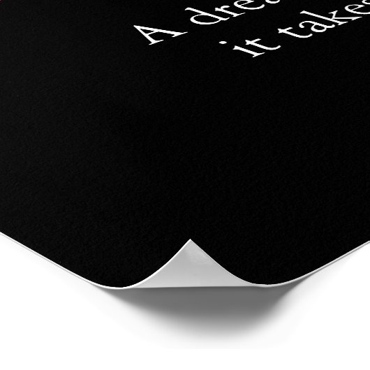 白黒やる気を起こさせる決定ライオン ポスター (角)