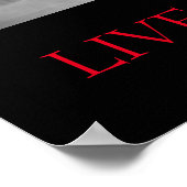 白黒やる気を起こさせる馬は限界なく生きる ポスター (角)