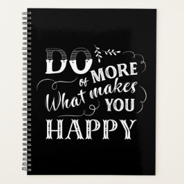 白黒より多くを行う幸せな引用文 プランナー手帳