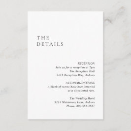 白黒をクモダンリ結婚ン エンクロージャーカード