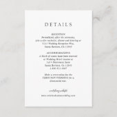 白黒をクモダンリ結婚ン エンクロージャーカード (正面)