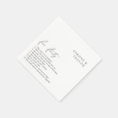 白黒をクモダンリ結婚ン スタンダードカクテルナプキン (角)