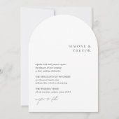 白黒をクモダンリ結婚ン 招待状 (正面)