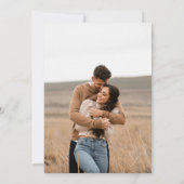 白黒をクモダンリ結婚ン 招待状 (裏面)