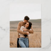 白黒をクモダンリ結婚ン 箔招待状 (裏面)