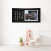 白黒を愛する写真墓カバー 横断幕 (インサイチュ)