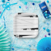 白黒アイピーキングミイラのハロウィーン ペーパープレート (パーティー)