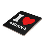 白黒アイラブアリアナ タイル (側面)