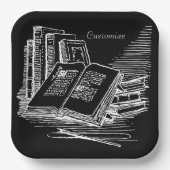 白黒アカデミア ペーパープレート (正面)