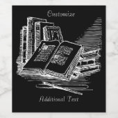 白黒アカデミア ワインラベル (シングルラベル)