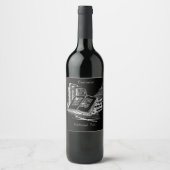 白黒アカデミア ワインラベル (正面)