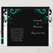 白黒アクアリバーススワール折り畳みプログラム (正面/裏面)