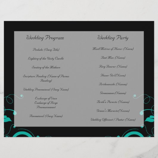 白黒アクアリバーススワール折り畳みプログラム (裏面)