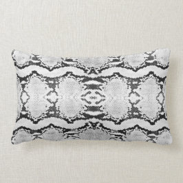 白黒アシッドウォッシュボア収縮スネクスキン ランバークッション