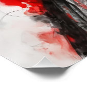 白黒アジア女性女性スケッチ ポスター (コーナー)