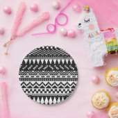 白黒アステカな種族 ペーパープレート (パーティー)