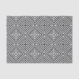 白黒アステカデザイン 薄葉紙