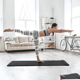 白黒アステカ カプリレギンス